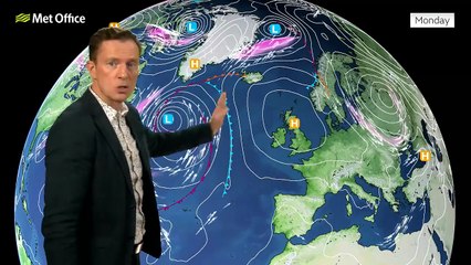 Met Office Monday Evening Weather Forecast 13/10/2025