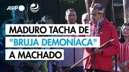 Maduro tacha de "bruja demoníaca" a Machado tras premio Nobel de la Paz