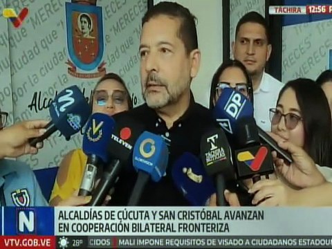Celebrada reunión bilateral entre ayuntamientos de Cúcuta y San Cristóbal en materia fronteriza