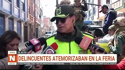 EL ALTO, DELINCUENTES ATEMORIZABAN EN LA FERIA