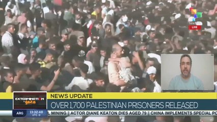 Palestine, over 1,700 Palestinian prisoners released