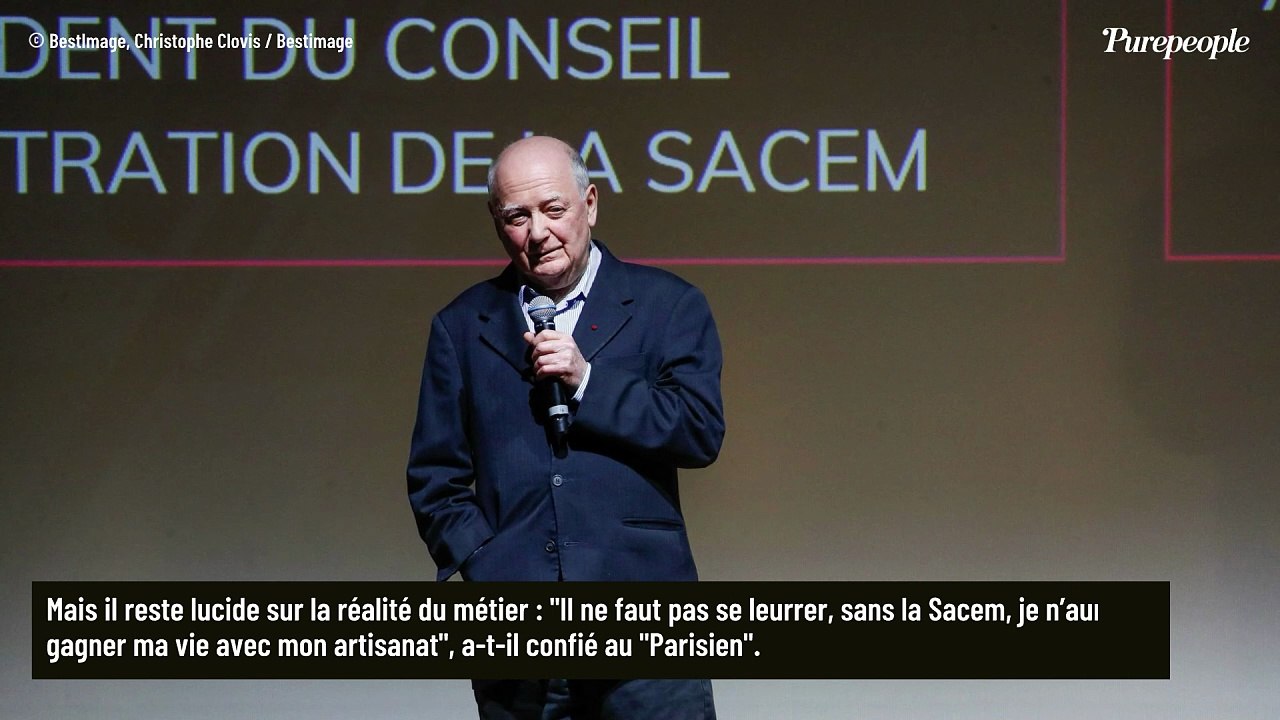 "Sans la Sacem, je n'aurais pas pu gagner ma vie" : Un grand nom de la chanson française avoue vivre confortablement