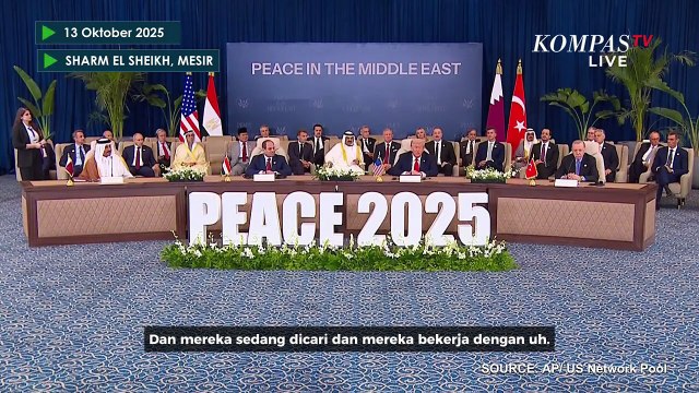 Prabowo Saksikan Detik-detik Kesepakatan Damai Gaza Diteken Trump, El-Sisi hingga Erdogan