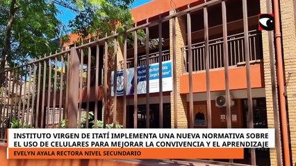 Instituto Virgen de Itatí implementa una nueva normativa sobre el uso de celulares