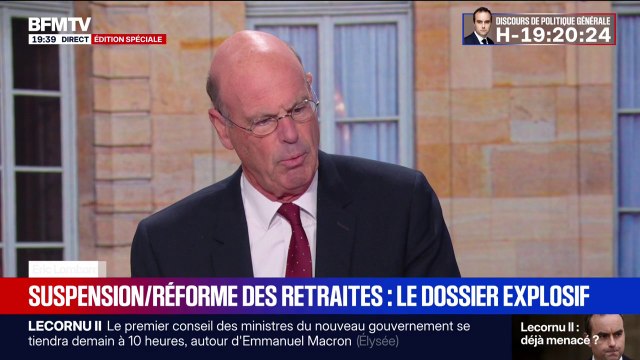 Réforme des retraites: Éric Lombard, ancien ministre de l'Économie, avait suggéré à Sébastien Lecornu de la suspendre dès le 24 septembre