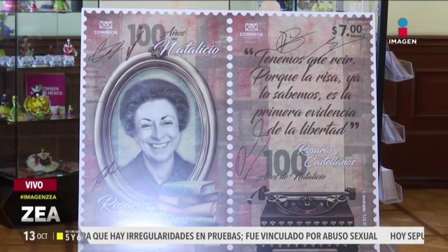 El Palacio Postal lanza estampilla en conmemoración de Rosario Castellanos