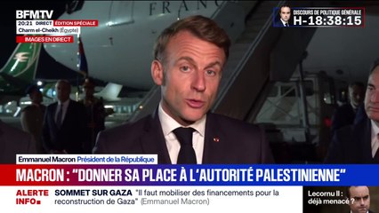 Sommet sur Gaza: "C'est une journée historique", déclare Emmanuel Macron