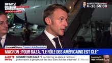 Aide humanitaire à Gaza: "Il faudra sans doute plus d'un millier de camions par jour", déclare Emmanuel Macron