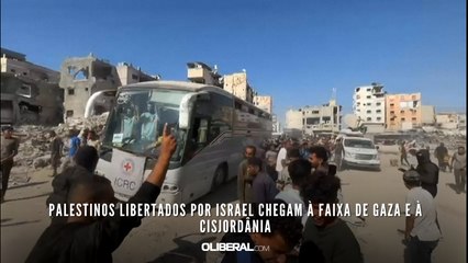 Palestinos libertados por Israel chegam à Faixa de Gaza e à Cisjordânia