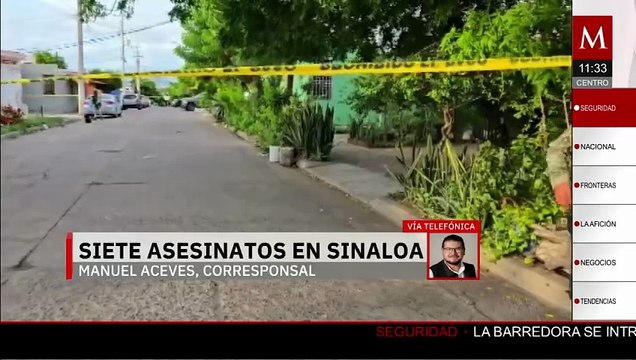 Siete personas asesinadas en Sinaloa el 8 de octubre; hay un feminicidio confirmado