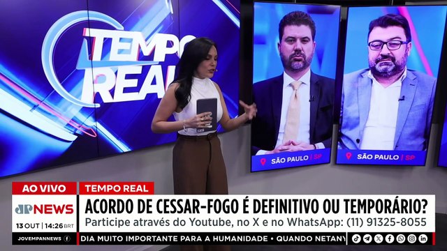 TRUMP CHEGA A ISRAEL PARA REUNIÃO DE PAZ/ ÚLTIMOS 20 REFÉNS SÃO LIBERTADOS | TEMPO REAL - 13/10/25