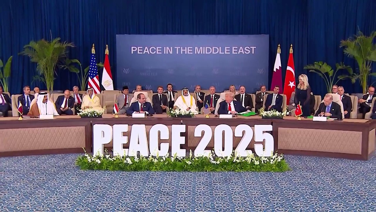 La firma del acuerdo en Sharm el Sheij sella la primera fase del ambicioso plan de paz de Trump