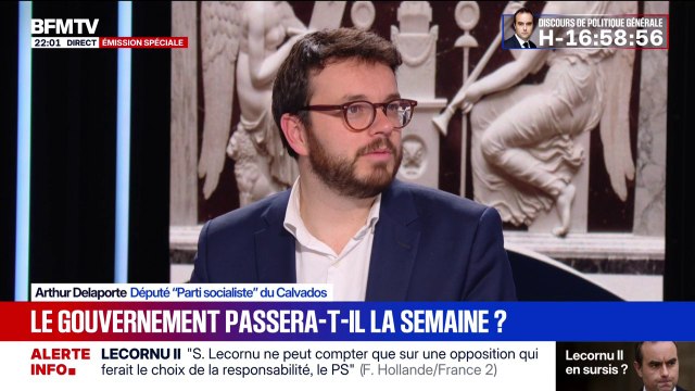 Non-censure: Il n'y a jamais eu de deal avec Sébastien Lecornu, affirme Arthur Delaporte, député PS