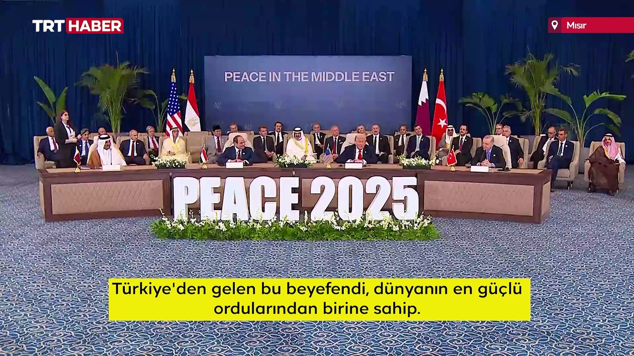 Trump'tan Gazze zirvesinde Cumhurbaşkanı Erdoğan'a teşekkür
