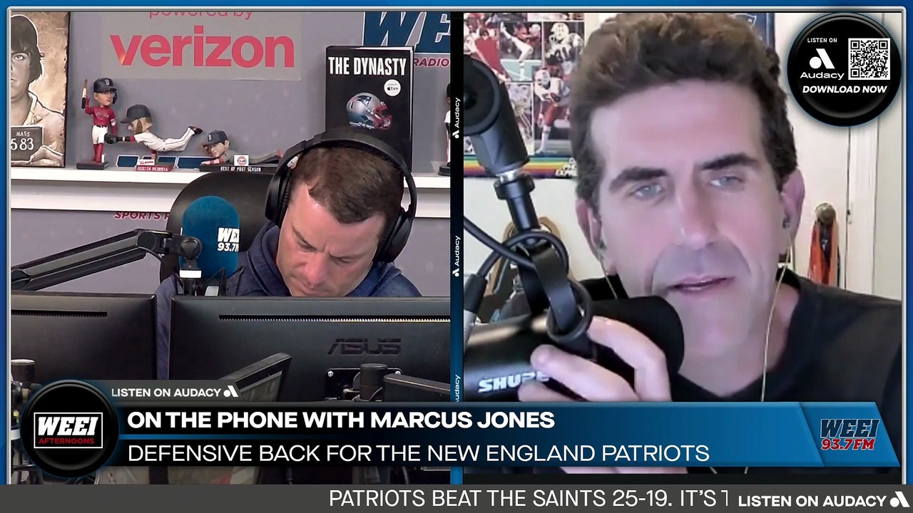 WEEI Afternoons: Marcus Jones joins the show following win over Saints