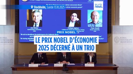 Le Français Philippe Aghion remporte le Prix Nobel d'économie 2025 avec Joel Mokyr et Peter Howitt