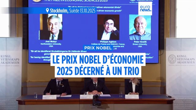 Le Français Philippe Aghion remporte le Prix Nobel d'économie 2025 avec Joel Mokyr et Peter Howitt
