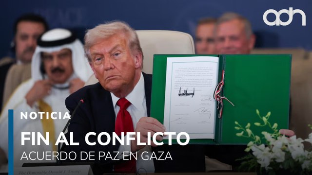 Trump firma acuerdo de paz en Gaza junto a mediadores en histórica cumbre en Egipto