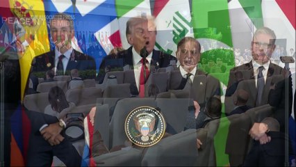 Trump urges leaders to put 'old feuds' aside as he calls for a new era of harmony in the Middle East