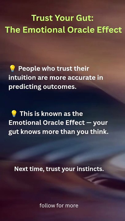 trust your gut