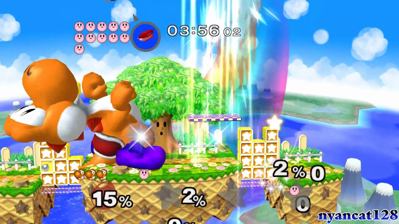Super Smash Bros. Melee Request: Orange Yoshi Grows Every 10 Seconds in Adventure Mode