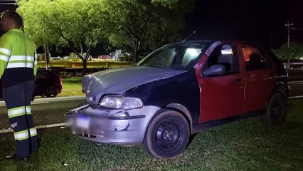 Quatro carros se envolvem em acidente na BR-277 em Cascavel