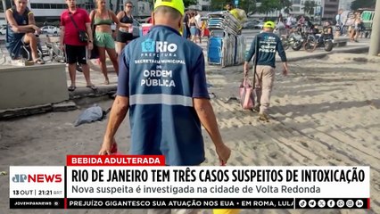 Rio de Janeiro tem três casos suspeitos de intoxicação por metanol