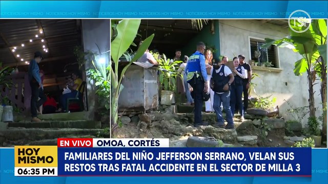 Familiares velan los restos del menor que perdió la vida en accidente vial