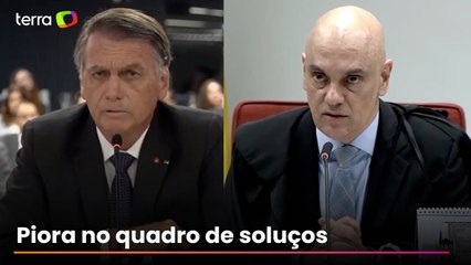 Moraes autoriza visita de médica de Bolsonaro após defesa relatar nova crise de soluço