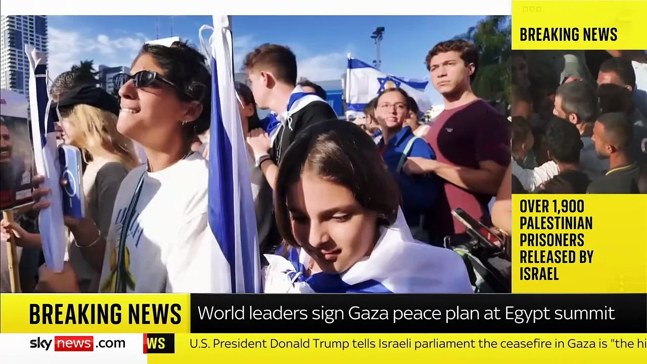 'Relief and joy' as all 20 remaining living hostages held in Gaza are released