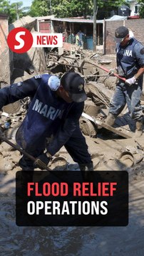 Mexican Navy aids disaster recovery efforts after devastating floods in country