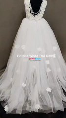 Watch Your Little Angel Shine in This Communion Tail Gown