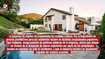 Airbnb afirma que la compañía está siendo utilizada para el turismo en Europa