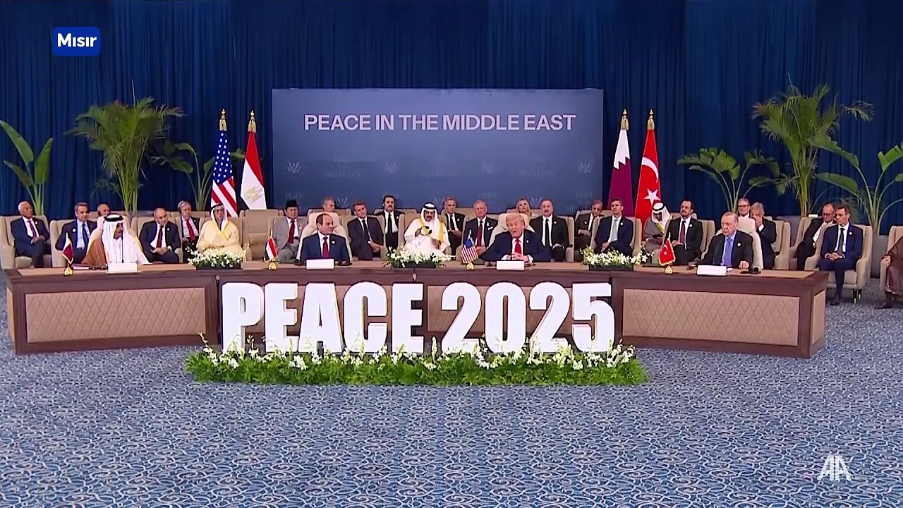 Cumhurbaşkanı Erdoğan 'Şarm el-Şeyh Anlaşması'nın imza törenine katıldı