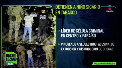 En Tabasco fue detenido Derek Jair, de 14 años, a quien se le conoce como “El Niño Sicario”