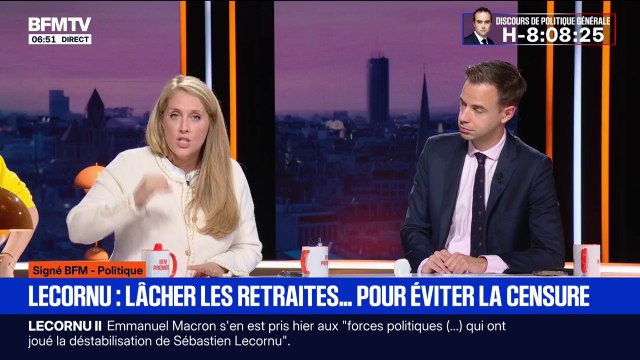 Signé BFM - Déclaration de politique générale : “Il n’y a qu’un seul sujet que tout le monde attend, c’est celui des retraites”