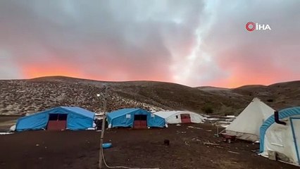 Göçerler kara yaylada yakalandı