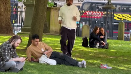 Weird work out in the park _ staring with angry face at strangers _ comedy by joker pranks
