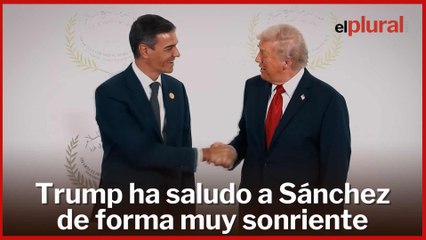 Así ha sido el saludo entre Trump y Sánchez en la cumbre de la paz en Egipto