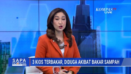 Diduga Akibat Bakar Sampah, 3 Kios di Pasar Cengkareng Ludes Terbakar