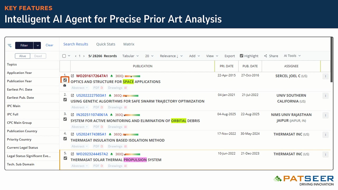 Intelligent AI Agent for Precise Prior Art Analysis
