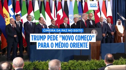 Presidente do Egito diz que plano de Trump para Gaza é a "última oportunidade" para a paz na região