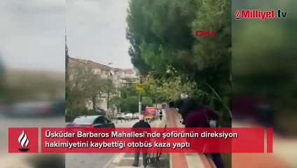 Üsküdar'da İETT otobüsü kaza yaptı ! Bölgeye çok sayıda ekip sevk edildi