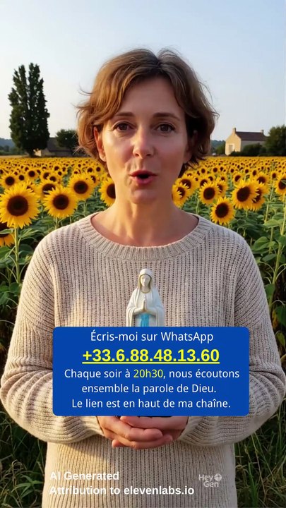 Attends un instant. J’aimerais t’offrir une prière.