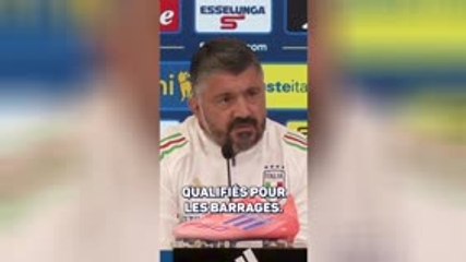 Italie - Gattuso : "On n’est même pas encore qualifiés pour les barrages"