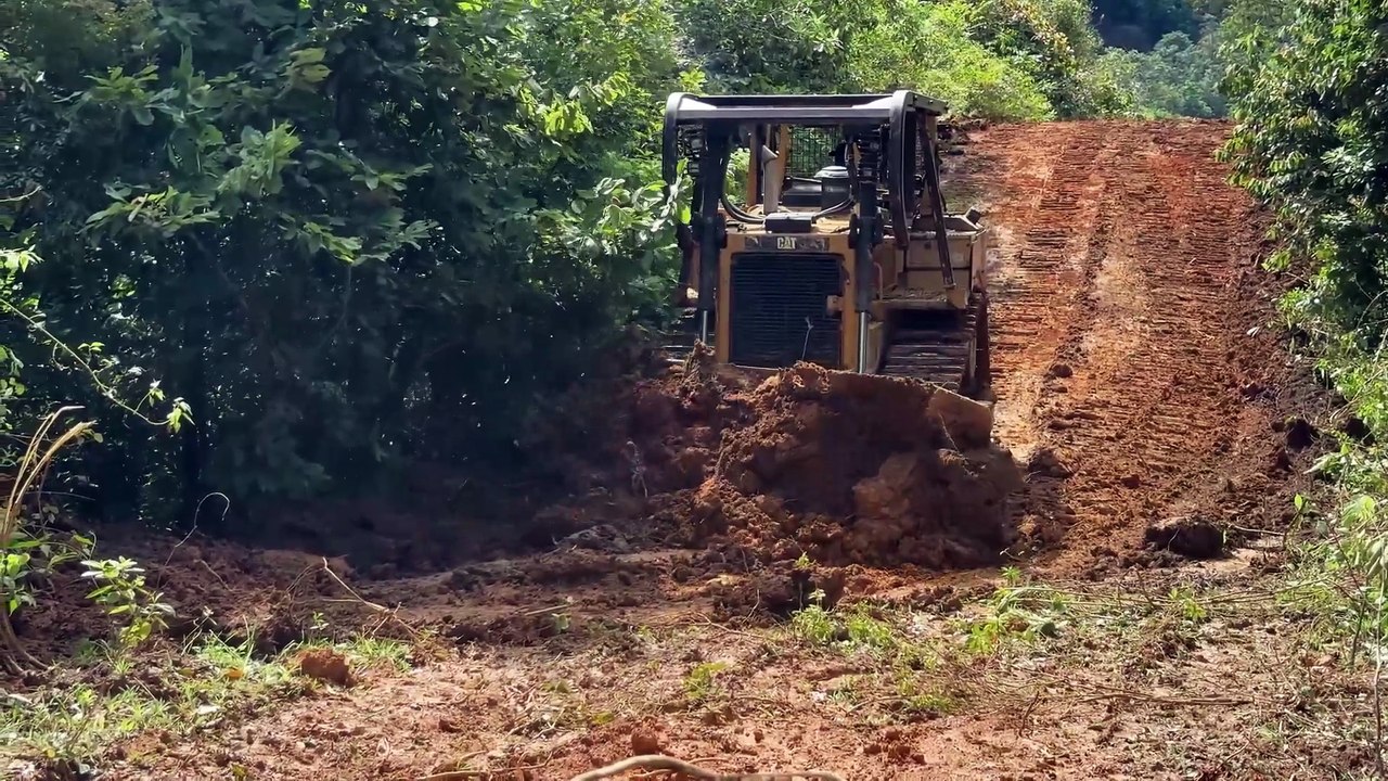 Bulldozer D6R XL Solution for Damaged Old Plantation Roads
