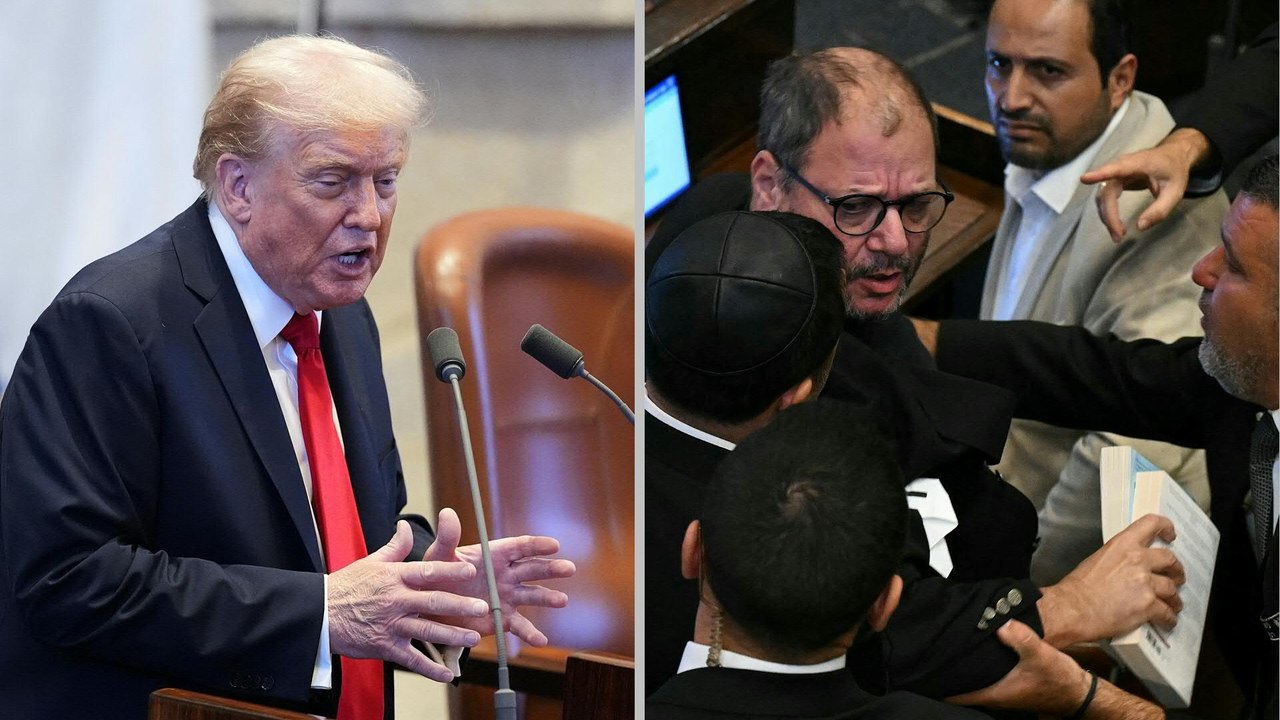 Trump muss Knesset-Rede unterbrechen - Abgeordneter rausgeworfen
