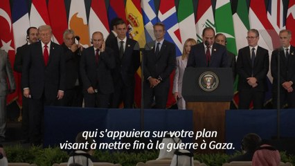 "Nous avons la paix au Moyen-Orient", assure Trump au sommet sur Gaza
