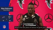 Bijan Robinson reveals advice from LeBron after career-best night against Bills