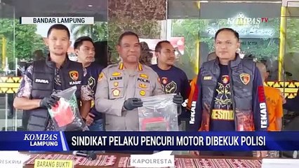 Sindikat Pelaku Pencuri Motor Dibekuk Polisi